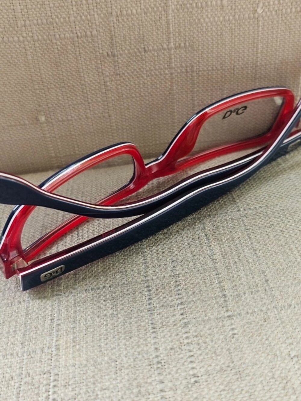Dolce & Gabbana Women Glasses Frame D&G 1225 Dark Blue/Red Tone Eyewear New - Picture 5 of 12